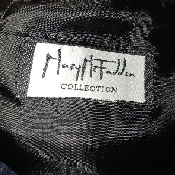Vintage Mary McFadden Black Wrap Dress Blazer Long Sleeve Elegant Photos Sizing - Picture 15 of 16